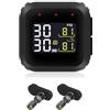 Fegtrtyoa Sensore di Pressione Interna per Moto TPMS di Monitoraggio della Pressione dei Pneumatici Display LCD Ricarica Magnetica