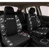 Auto Accessori Lupex | Coprisedili Auto Compatibili con Duster dal 2010 al 2024, Colore Nero Mimetico Grigio, Made In Italy, Tessuto Policotone, Fodere Sedili Anteriori e Posteriori