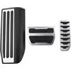 Eofooq copertura pedali Per Land Per Rover Per Discovery Per Sport Per Range Per Rover Per Evoque 2012-2022 Copertura pedale freno carburante gas auto Poggiapiedi Pedale(AT WITH REST PEDAL)