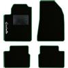 QUEMAR Tappetini Auto per Alfa Romeo Giulietta, Bordo Verde, 1 Ricamo | 2010-2016 / Kit Tappeti Moquette e Gomma su Misura / Set 2 Anteriori + 2 Posteriori / Ricami e Colori Personalizzati