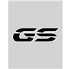 AZgraphishop Adesivo Manubrio COMPATIBILE CON BMW GS R 1200 / R 1250 STD/ADV GS logo AMA-002 (GREY)