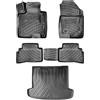 fussmattenprofi.com Fussmattenprofi Set Tappetini Auto e Vasca Baule per Hyundai Tucson IV dal 2021 - Su Misura, Antiscivolo, Inodore - Protezione Completa per Interni e Bagagliaio Auto