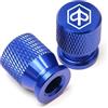 BROZATER cappucci delle valvole dei pneumatici Per PIAGGIO Liberty125 MP3 500 Medley Beverly 300 ZIP50 X7 X9 Moto CNC Valvola Nucleo Tappo Bocca Aerata Pneumatici Copertura Ugello Gas(Blue)
