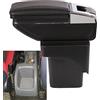 SZSS-CAR del box auto Center console bracciolo - Contenitore braccioli Compatibile con Ford Focus 2 MK2 2005 2006 2007 2008 2009 2010 2011,Non compatibile con C-Max/Focus 3 MK3
