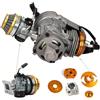 Generic MOTORE RACING SPORT PER MINI QUAD 2 TEMPI POTENZIATO BIG BORE PIU' POTENTE E AFFIDABILE CARBURATORE CLONE DELL'ORDTO MOTORE MINIQUAD TESTA SCOMPONIBILE CILINDRO CON TRAVASI
