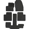 TEXER Tappetini in tessuto, adatti per Ford Grand C-Max 2010-2015, antracite