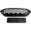 Artudatech Griglia paraurti Anteriore Gloss Black Front Bumper Grille Fit for Ford Focus ST + ST Line MK4 2018-2021 (No Logo)