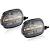 AOOSIR Frecce Laterali Laterale Dinamico Per Mitsubishi Per Triton L200 2005-2015 Per Pajero Per Montero Per Sport Per Nativa 08-16 Indicatore Laterale Lampeggiante Luce Segnale Girata Lampada(Colore:Clear D
