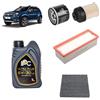 OP Kit tagliando 4 filtri + 5L olio 5W-30 IPC LS compatibile con Dacia duster hm 1.5 DCI 110 Gasolio 2017+