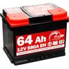 SPEED BATTERIA AUTO SPEED BY SMC L264 12V 64Ah 580A POSITIVO POSITIVO A DESTRA (+ DX)