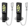 Funien Lampada di guida Drl,Fendinebbia a LED per auto 80W Coppia lampadine per fari Lampadina H3 LED 6000-6500K DRL Lampada di guida