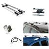 MOTO SPORT MONDO COMPATIBILE CON MITSUBISHI Montero/Nativa/Pajero/Shogun anno 2000 BARRE PORTATUTTO PORTABAGAGLI MENABO 135CM ALLUMINIO BARRA PER AUTO CON RAILING NON ATTACCATI COMPLETAMENTE AL TETTO