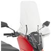 Generico GIVI PARABREZZA TRASPARENTE COMPLETO DI ATTACCHI SEAT MÒ 125 2022 2023 2024 SILENCE S01 2022 2024