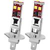 Ruiandsion H1 LED Luci Fendinebbia Bianco 6000K Super Luminose 10-30V 3030 6SMD per Auto (Confezione da 2)