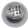Hguvsjd Pomello Del Cambio Per Alfa Per Romeo Per Giulietta 2010-2020 Pomello Cambio A 6 Marce Leva Cambio Cambio Leva Cambio Emblema Distintivo Tappo Copertura Pomello Leva(Silver black)