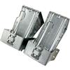 trailer parts4u P4U AL-KO - Coppia di cunei e supporti zincati, 1600 kg, 120 mm di larghezza, UK 36 Alko 243.373 244373 244.376 244376