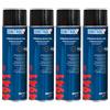 REJEL Dinitrol, bombolette spray di cera nera per sottoscocca 4941, 4 pezzi da 500 ml (etichetta in lingua italiana non garantita)