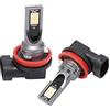 GZCRDZ - Lampadine a LED per fendinebbia, 3000 K, 12 SMD 3030, con proiettore, luce DRL, luce diurna, 2000 lm, colore giallo oro, 1 paio (H8 H9 H11)