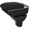 YJYWZH Auto Braccioli Compatibile con Hyundai I20 2009-2013 Scatola Braccioli Centrale Portaoggetti Interna Nero Appoggio Poggia Braccio Doppio Strato