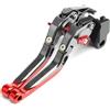 FGKDLDZCZM Per Ducati 848 Per EVO 1098 1198 Per Hypermotard 950 Per Multistrada 1200 Per Diavel 1260 1361 Leve Freno Frizione Moto Estensibili Pieghevoli Moto frizione Leva(Red)