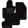 Somer Car Tappetini compatibili con Fiat 500X 2015-2025 Lato passeggero con sistema di fissaggio, Kit tappetini personalizzati Tappetini per auto Sport