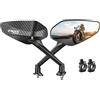 YZXOOP Retrovisore regolabili Specchietto Retrovisore Laterale Per Moto Per Yamaha TMAX530 Tmax500 Tmax560 T-MAX 560 T-MAX 530 T-MAX 500 TMAX 530 500 560 Specchietti laterali moto(Colore 2)