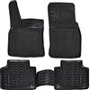 J&J AUTOMOTIVE Tappetini Auto in Gomma su Misura per Volkswagen Touareg Dal 2018, Set da 4 Pezzi, Bordo Alto 4 cm, Antiscivolo, Inodore, Colore Nero