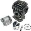 Luxuypon Kit pistone cilindro da 34 mm compatibile con motosega Zenoah G2500 2500 25cc 25.4cc