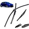 Set spazzole tergicristallo anteriore e posteriore, per Alfa, Romeo, MiTo 2008-2018 Parabrezza Parabrezza Anteriore Lunotto posteriore 26 15 12 Tergicristalli