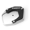 KMWSHAN Parte per moto Ampliamento Del Piede Cavalletto Laterale In Alluminio Motociclo Per BMW R1200gs 2007 R 1200 GS Adv Adventure 2008-2011 2012(Silver)