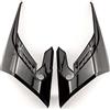 PSLER Deflettori Carenatura per CB650R 2018 2019 2020 2021 2022 2023, Copri Alette Laterali Moto PSLER Alette Finitura aletta Coperchio di Protezione Accessori Decorativi(Nero+Argento)