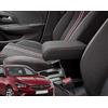 Drive Design Bracciolo premium con portaoggetti e REGOLABILE compatibile per nuova OPEL CORSA F -VERSIONE TESSUTO NERO