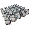 24/7 AUTO 30 copribulloni da 32 mm, in plastica cromata, per ruote, camion e rimorchi, durevoli ed eleganti, adatti per dadi delle ruote
