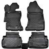 J&J AUTOMOTIVE Tappetini Auto in Gomma su Misura per Subaru XV Dal 2017, Set da 4 Pezzi, 3D - con Bordo Alto, Antiscivolo, Inodore, Colore Nero, TPE