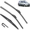 Autopixl Kit spazzole tergicristallo anteriore e posteriore compatibile con Hyundai I10 MK 1 2007-2013 Spazzole parabrezza parabrezza 221612