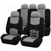 Susy Shop Copri-sedili Auto Universali | Set Copri-Sedile Universali per Anteriori e Posteriori | Copri cintura e volante (Grigio)