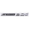 Generico Emblemi adesivi for parafanghi e bagagliaio 3D ABS SDrive 18d 20d 23d 25d 28d 30d 35d 40d 45d 48d 50d 55d compatibili con X1 X3 X4 X5 X6 X7(Chrome Silver,SDrive 20d)