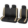 NITRIMS Coprisedili Auto Coprisedili per auto per Transporter 4 per T5 Coprisedili Auto Universali(Beige)