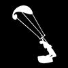 MACMRD Adesivi Per Auto 11 Cm * 14 Cm Kitesurf Moda Auto-Styling Adesivi Moto Nero/Argento