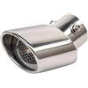 KeYJeY Scarico Auto Marmitta Per Smart 453 Per Due Per Quattro 2015-2020 1x In Acciaio Inox Auto Scarico Coda Silenziatore Tubo Auto-styling Decorazione Terminali Scarico Per Auto (Colore : Round Sliver)