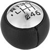 MeevrgR Pomello del cambio manuale in pelle a 6 marce di ricambio per 307/308/5008 e per Citroen C3/C4/C5 Series, nero OEM 2403AH