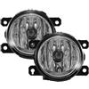 OUVECR Fendinebbia Anteriori Per Ford Per Fiesta Per Focus Per Transit Per Fusion MK2 MK3 Per C-Max Fendinebbia Anteriore Da 90 Mm DRL Fari Di Guida Luci Antinebbia(Type A H11 Halogen)