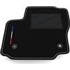 Somer Car Tappetino Auto SOLO LATO GUIDA 1pz compatibile con Ford S-Max 5 posti 2006-2015 dist. clip 31,7cm | 1 tappeto su misura in moquette, bandiera francia