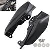 Carkio Deflettori di calore dell'aria del telaio medio nero opaco, 2 pezzi deflettori d'aria laterali del parabrezza per moto compatibili con Harley Davidson Touring Street Glide Electra Glide CVO 2017-2021