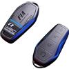 GFWGTS Custodia per chiave compatibile con BYD Atto 3 / Sealion / Han / Tang / Dolphin / Seagull / Seal / Yuan | Custodia per chiavi auto premium - per BYD B (4 tasti blu)