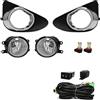 aejghfwjh Anteriore Fendinebbia Per Toyota Per Yaris Hatchback 2012 2013 2014 Fendinebbia A LED Luci Di Marcia Diurna Luce Diurna DRL Bianco Giallo Impermeabile Anteriori Fendinebbia(Led White)