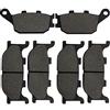 Yerbay Pastiglie freni Anteriore/Posteriore kit per Yamaha FZ6 Fazer 2004-2007/ FZ6 Naked Non ABS 2004-2007