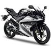 Pimastickerslab Kit adesivi 2 lati compatibili con Yamaha R125 yzf teschio proiettile us army navy moto completa colore a scelta Cod. 01762 (010 BIANCO)