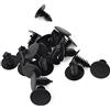 A ABSOPRO Rivetti in Plastica per Auto Fissaggio Clip Pannello Porta Clip Paraurti 8mm Foro Nero (Set 20)
