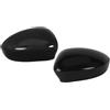 YBHPQRE Calotta Specchietto Retrovisore Compatibile Con Fiat Per Punto Per Evo 2009 2010 2011 2012 500 500c Per Grande Per Punto 595 Calotta Copri Specchietto Retrovisore Esterno Sinistro Destro(Nero,Pair)